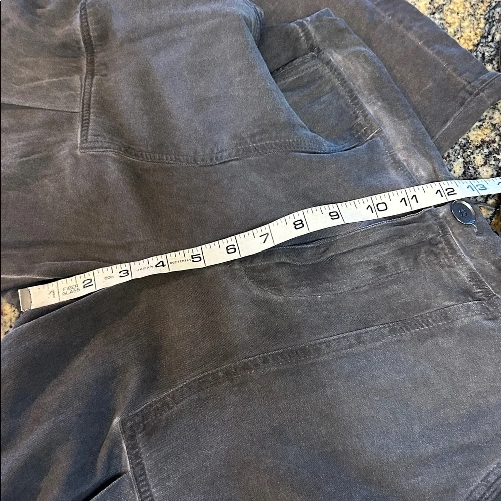 XCVI wide leg distressed drawstring wide leg pants medium gray - Picture 6 of 11